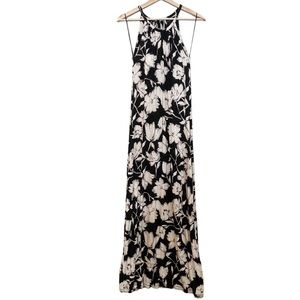 Adrienne Vittadini Womens Floral Stretchy Jersey Sleeveless Maxi Dress Size XS